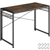 tectake 404660 písací stôl paterson 102x51x77cm - industriálne drevo tmavé, rustikálne