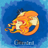 Vymalujsisam.sk Maľovanie podľa čísiel - Blíženci/Gemini Veľkosť: 50x50cm, Rám: Bez rámu, iba zrolované plátno