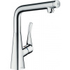 Hansgrohe Dřezová baterie Metris Select M71 s otočným raménkem chrom 14883000