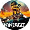 CUKROVÁ TLAČ jedlý obrázok na tortu Cukrová hmota LEGO NINJAGO KOCKY SADA 30