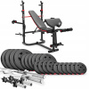 Hop-Sport Statuling Set 87,5 kg (Kulturista sada 105 kg lavičky s modlitebnou knihou)