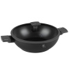 Berlingerhaus Pánev WOK s titanovým povrchem a poklicí 30 cm Antracit Collection BH-8125