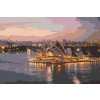 Vymalujsisam.sk Maľovanie podľa čísiel - Nočná opera v Sydney Veľkosť: 40x60cm, Rám: Bez rámu, iba zrolované plátno