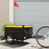 Vozík za bicykel, čierno žltý 45 kg, železo-ForU-94092