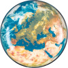 Seletti Servírovací tanier COSMIC DINER EARTH EUROPE 32 cm