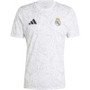 adidas REAL MADRID PRE-MATCH Pánske futbalové tričko, biela, XL