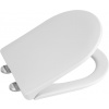 Aqualine VITO WC sedátko 36x42 cm, Soft Close, Easy Take, Polypropylén, Biele PCS105