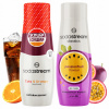2x Sirup Sodastream Shwip Shwap Cola Pomaranč + Marakuja Passionfruit
