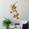 Drevená mapa Veľkej Británie 78 x 44 cm