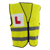 Reflexná vesta s potlačenými L štvorcami, Hivis žltá REFVLRN