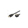 PremiumCord HDMI High SpeedEthernet kabel, zlacený zahnutý konektor 270° 2m kphdmeb2