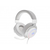 GENESIS Neon 764 Sluchátka s mikrofonem Kabel Přes hlavu Hraní USB Typ-A Bílá