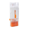 AppleMix MOBILE ORIGIN Čistiaca súprava 8v1 pre Apple iPhone / AirPods / MacBook - transparentná / oranžová