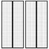 zahrada-XL Závesy proti hmyzu s magnetickými blokmi 2ks čierne 220x110 cm 314688