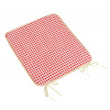 Bellatex Sedák BERTA hladký - 40x40 cm hladký Kostička červená
