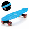 DBA Retro skateboard modro/červený s LED