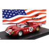 Spark-model Alfa romeo 33 Spider Team Autodelta N 65 12h Sebring 1967 A.de Adamich - T.zeccoli 1:43 Red