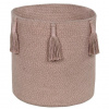 LORENA CANALS Pletený detský kôš Woody Vintage Nude - kôš
