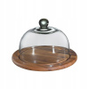 Drevená nádoba Zassenhaus so skleneným vekom 25 cm