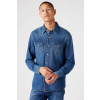 Wrangler Pánska rifľová košeľa Wrangler® 27MW Dark Stone 112341088 Farba: Denim, Veľkosť: L