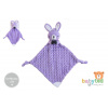 babyted Zaspávač hryzátko, hrkálka plyš 25x25 cm 0 m+ Zajačik