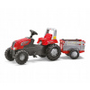 Rolly Toys Šlapací traktor Rolly Junior RT s vlečkou červeno-šedý
