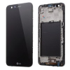 LG K10 (2017) M250 čierny OEM LCD displej s dotykovou obrazovkou a rámom, predný panel