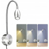 Nočná lampa do detskej izby - Nástenná lampa čierne okrúhle trubice (Nástenná lampa čierne okrúhle trubice)