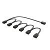 AKASA - 1 na 6 adresovateľný RGB splitter AK-CBLD13-85BK Akasa