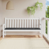 vidaXL Podložka na záhradnú lavičku čierne kocky 200x50x4 cm látka - Viacfarebný - 72127-26860