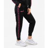 PANTALONE TRICOT BAND tepláky čierna-fuchsiová fluo XL