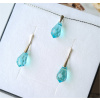 MSPERK Crystals strieborný set Drop kvapky Farba: Aquamarine Ag 925/1000 - 2 g