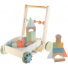Drevená hračka ZOPA Drevený vozík s kockami Wood (8595114452040)