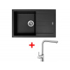Set Sinks Amanda 780 Pureblack + Elka