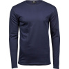 Tee Jays 530 Pánske tričko Interlock s dlhým rukávom tmavo modré Navy - veľkosť M