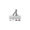 Assa Abloy Dverný zatvárač DC140, EN2-5 s ramenom, biely