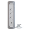 Legrand Zásuvková lišta, dĺžka napájacieho kábla: 1 m, 3 zásuvky + USB, 1920110006