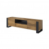 Cama Meble Tv stolík RTW WOOD, dub wotan/antracyt