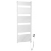 AQUALINE TONDI-E 60 x 169cm 800W kúpeľňový radiátor elektrický, komplet, biely, DE490T