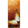 Dverová fototapeta - DV0080 - Oranžový motýľ 91cm x 211cm - Samolepiaca fólia