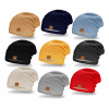 Beanie mikos zimná čiapka, čierna, červená, šedá, viacnásobná. Universal (4f Pánska zimná čiapka, dvojitá -Grey Melange)