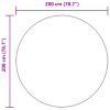 vidaXL Chlpatý koberec s vysokým vlasom NAVARRA béžová 200x200 cm - Béžová - 252517-268150