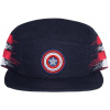 Captain America Shield 6 Panel Cap Black