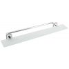 Polysan X-SQUARE polica s držiakom osušky na sklenenú zástenu, chróm XQ458