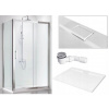 Sprchový kút - Sprchovací kút NANO glas 90x100 + sprchová vanička SLIM (Sprchový kút - Sprchovací kút NANO glas 90x100 + sprchová vanička SLIM)