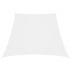 vidaXL Tieniaca plachta, oxford, lichobežníková 3/5x4 m, biela - Biela - 146994-261320