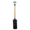 Rýľ štychar 52 cm, kladivkový lak s bukovou násadou, PVC rukoväť