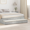 vidaXL Nočné stolíky Betónová sivá Kompozitné drevo 160 x 36.5 x 16.5 cm 866974
