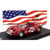 Spark-model Alfa romeo 33 Spider Team Autodelta N 66 12h Sebring 1967 R.bussinello - N.galli 1:43 Red
