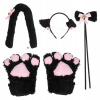 Kostým, maska - 5 kusov Cat Paw Cat kostým pre dievča (5 kusov Cat Paws kostýmy pre mačky)